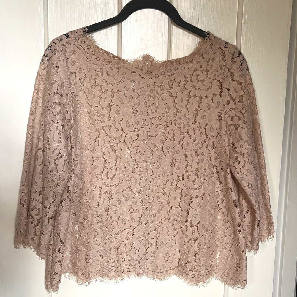 Joie Nude Lace Top, Size Small